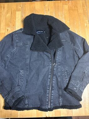 Calvin Klein Black insulated Jean jacket